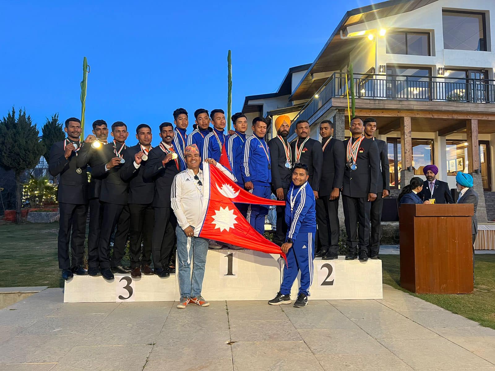 Slalom competition held in Shimla, Himachal Pradesh, India